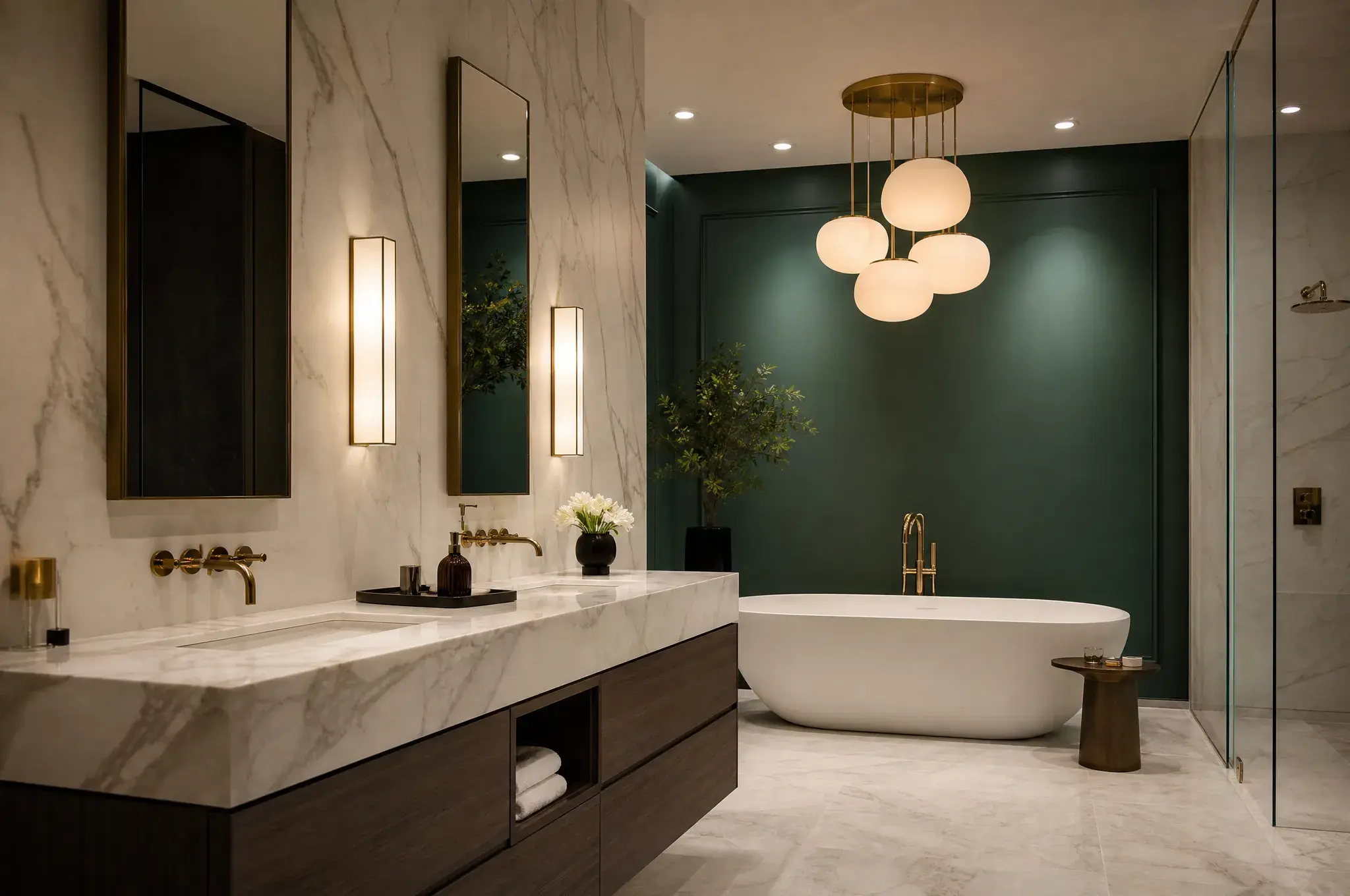 Badkamer in stijl Hotel-chique